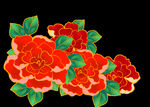 手绘国潮鲜花