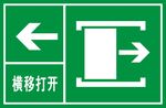 横向打开