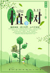 植树节海报
