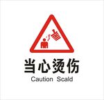 当心烫伤矢量图形