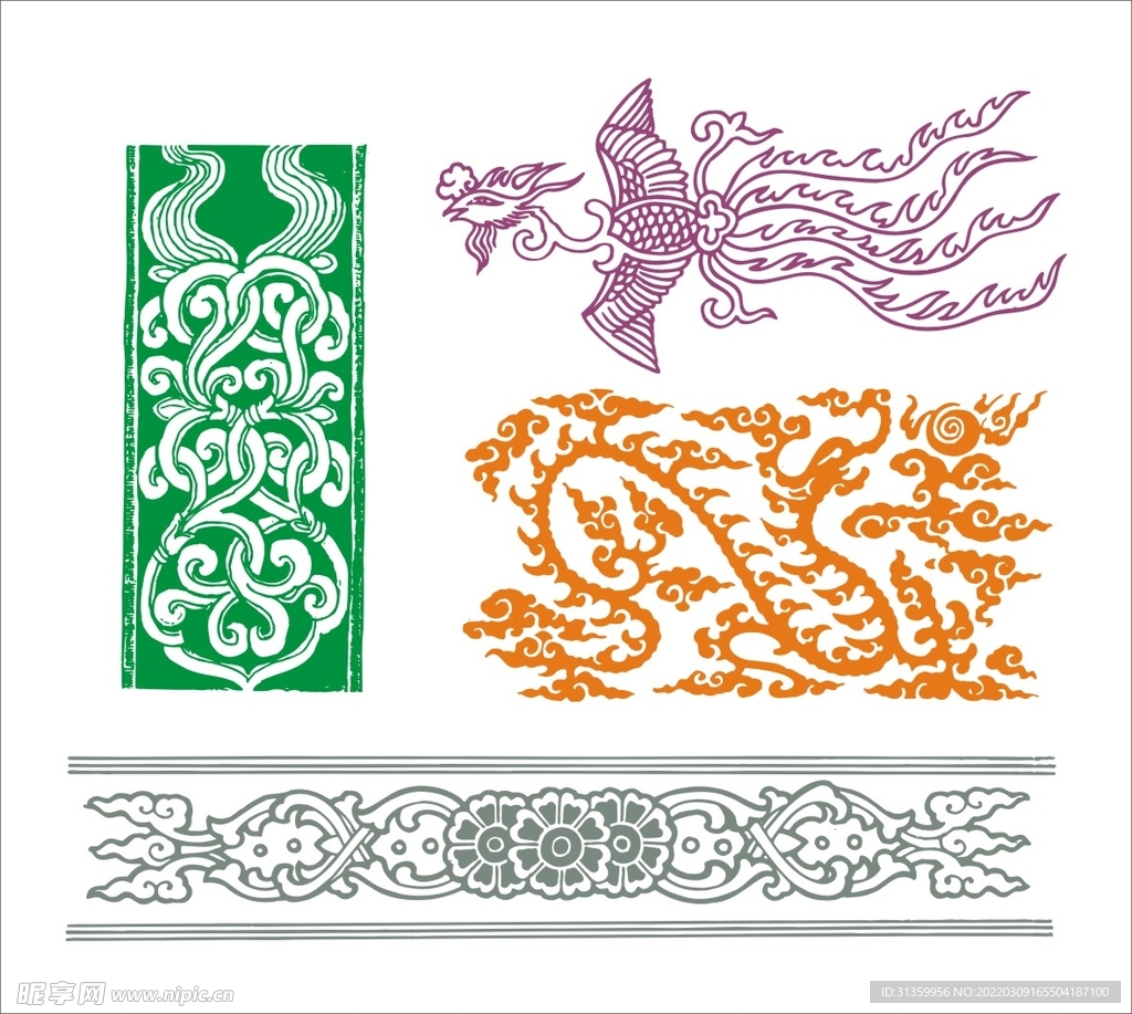 花纹花边装饰矢量图形