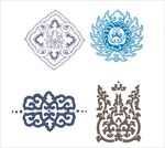 花纹装饰图案矢量图形