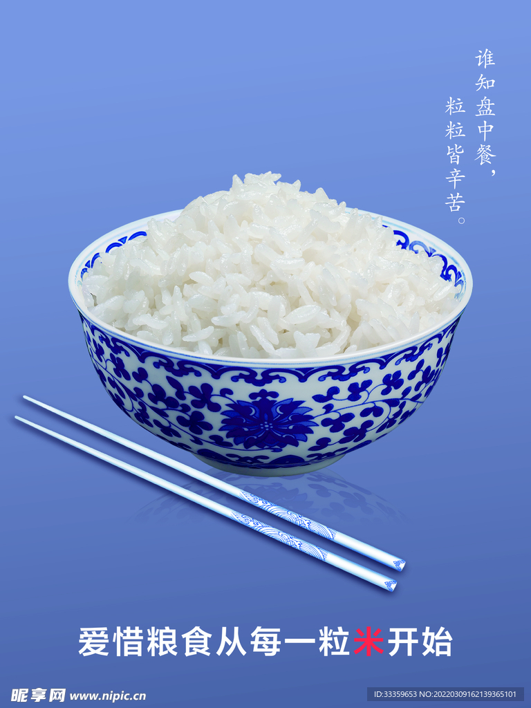 珍惜粮食海报