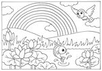 彩虹绘画