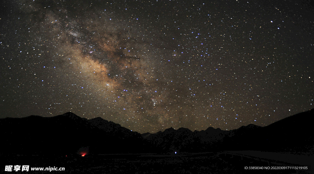 青海繁星夜景