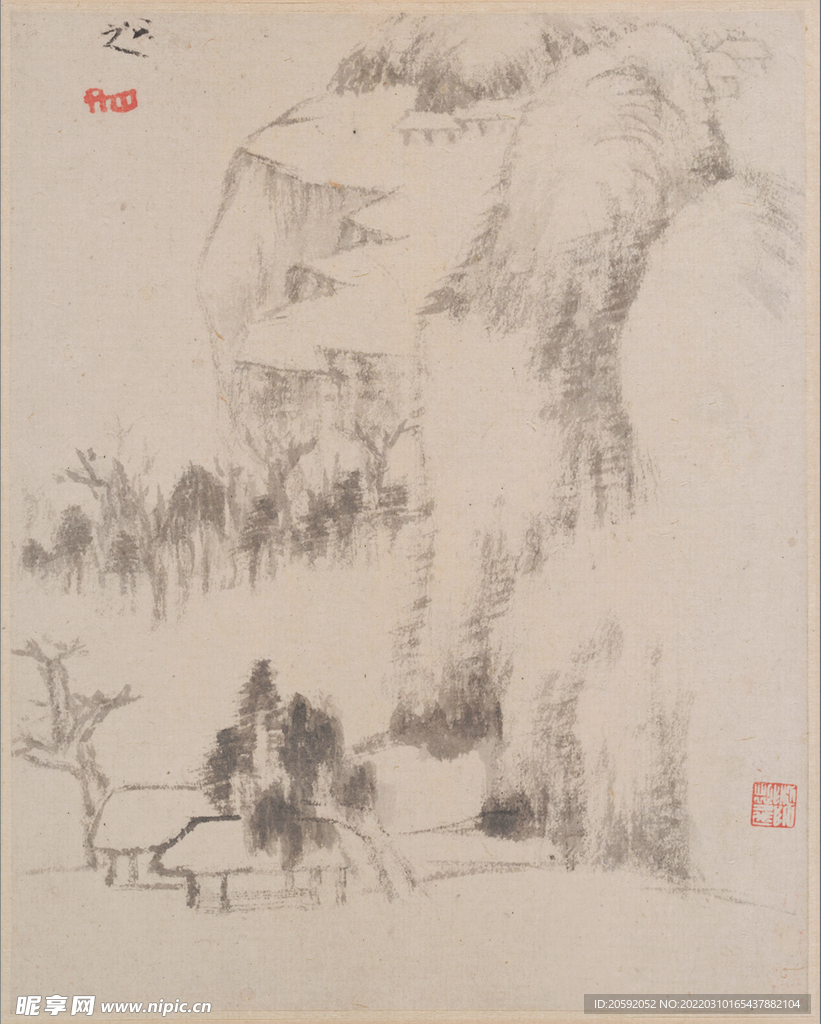 水墨画  
