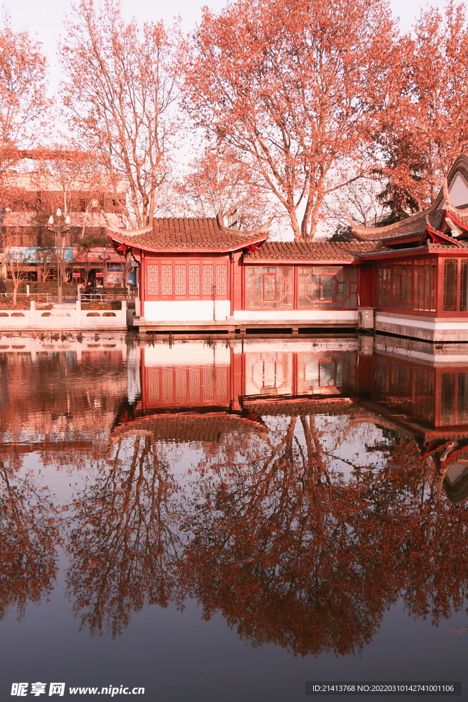 江边河滩江水