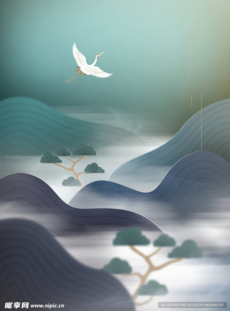 新中式山水
