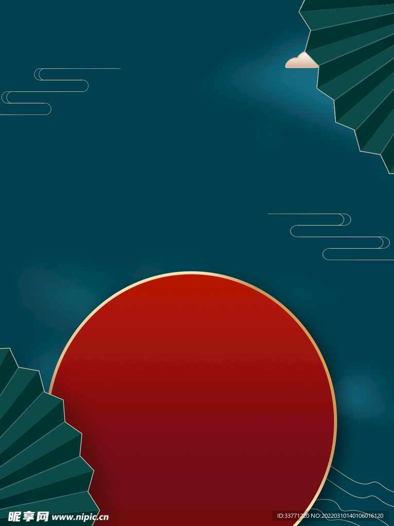 古典扇子背景