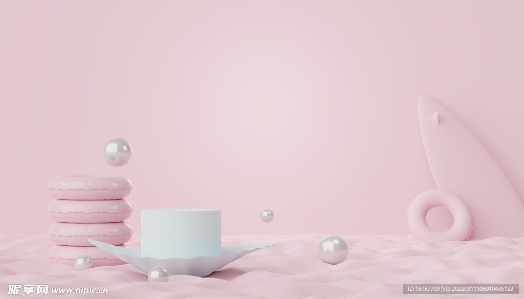 3D效果图背景 海报 立体背景