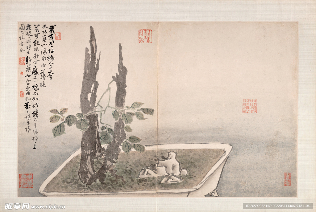 水墨画  