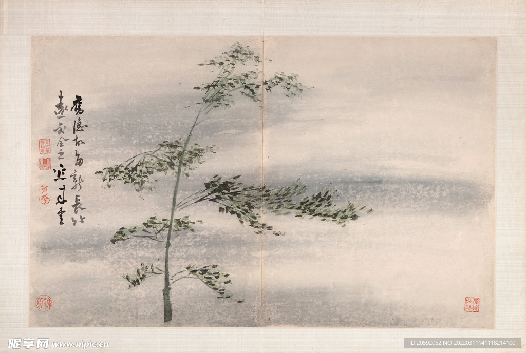 水墨画  