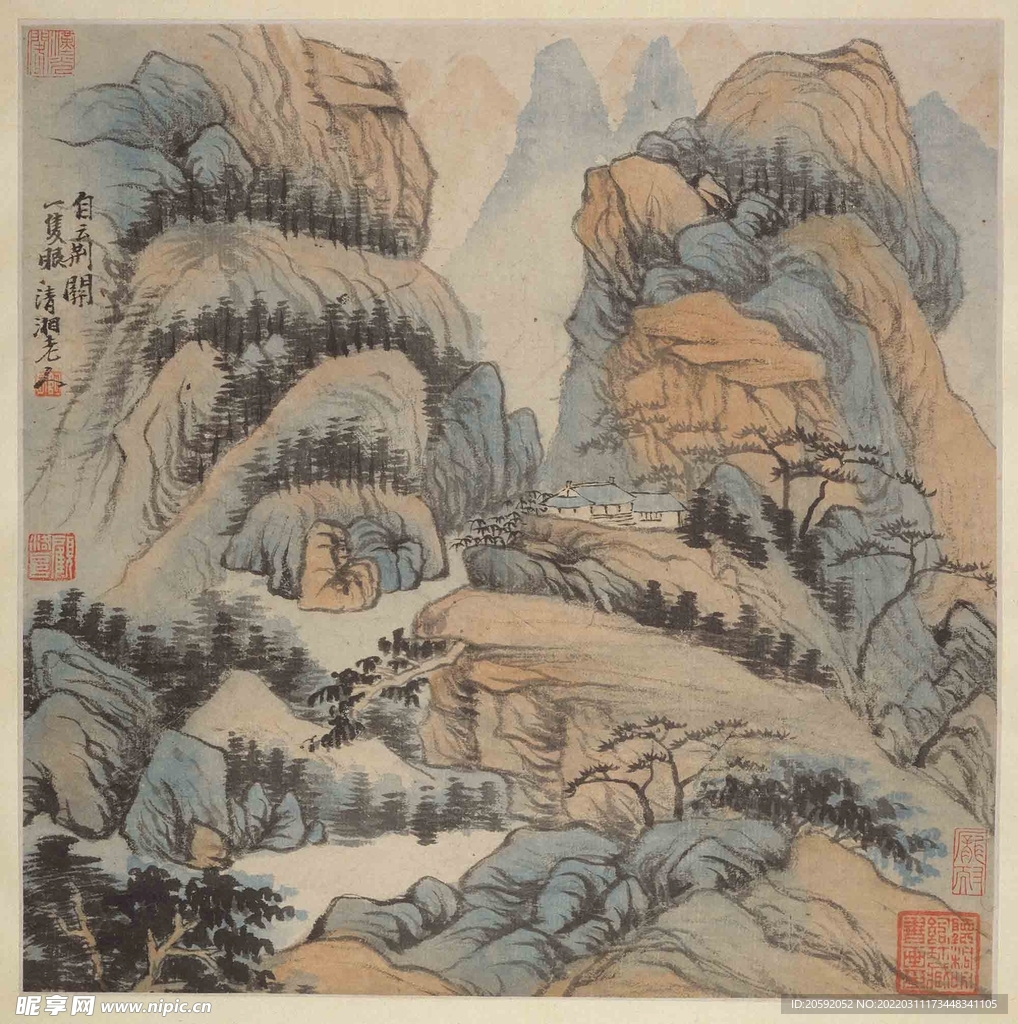山水画  