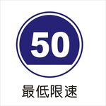 最低限速交通标志矢量文件
