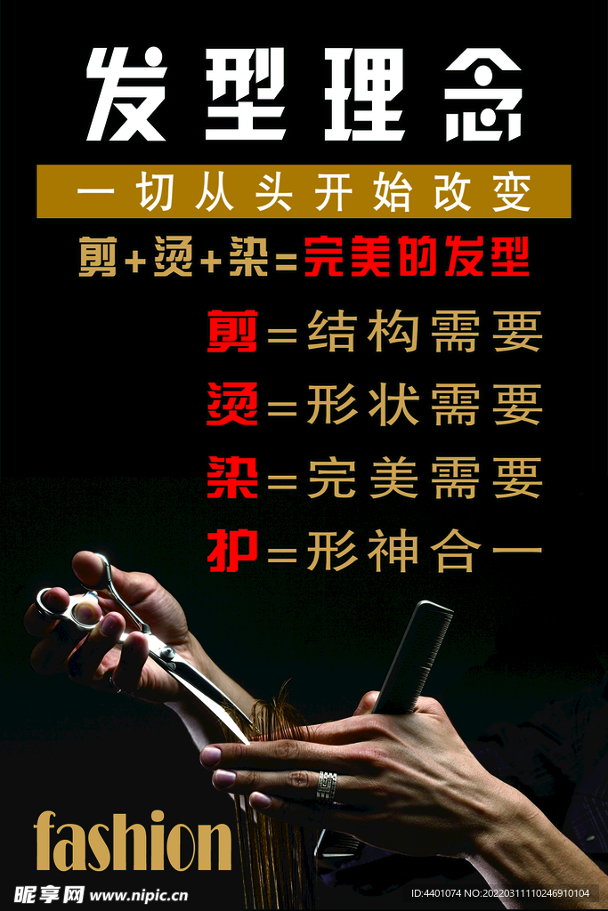 发型展板