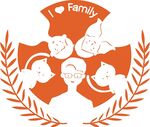 矢量一家三口动物图标