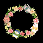 卡通花环
