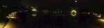 上海江湾体育场池塘夜景