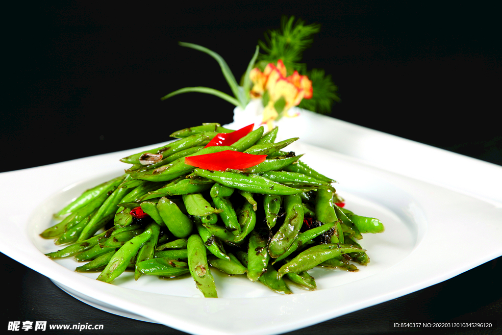 橄榄菜炒腰豆