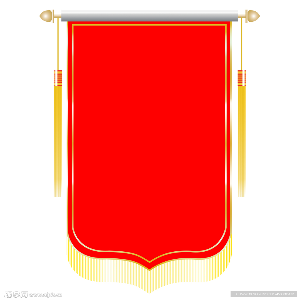 红色锦旗模板