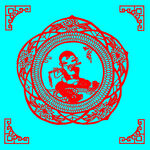 吹笛子剪纸