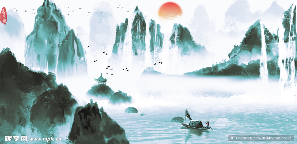 水墨画背景  