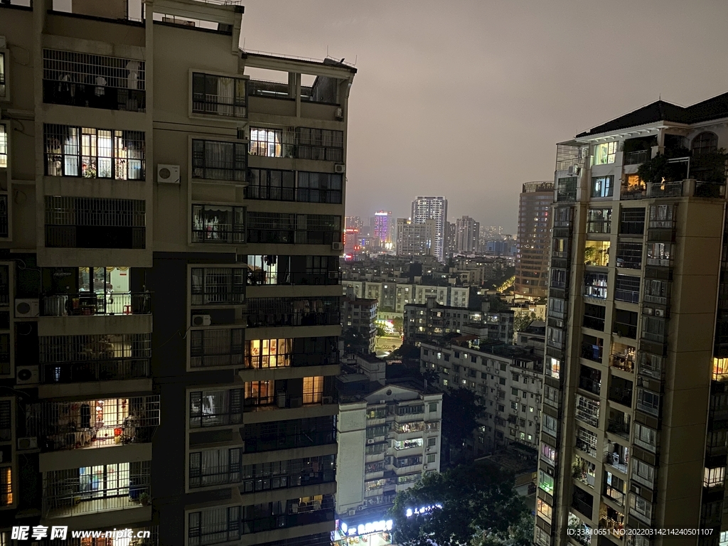 楼顶风景 夜景 