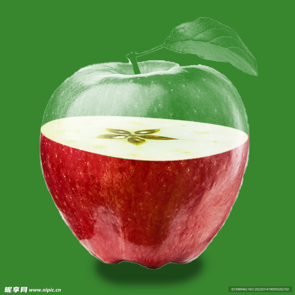 艺术透明苹果