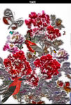 油画牡丹粉色背景图片