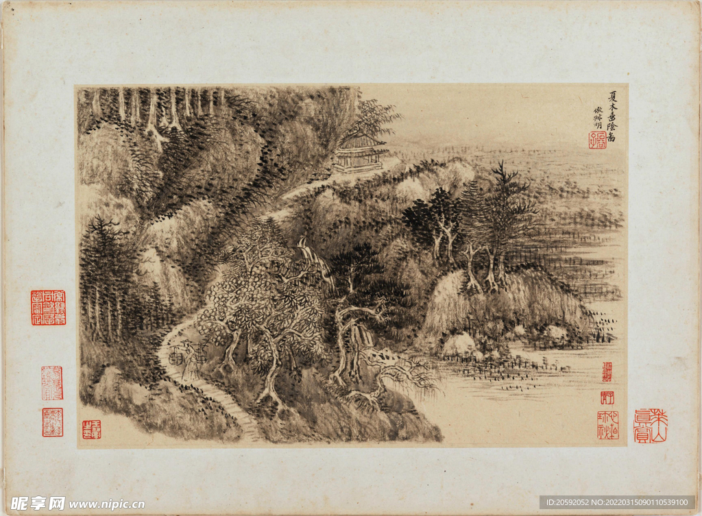 山水画  