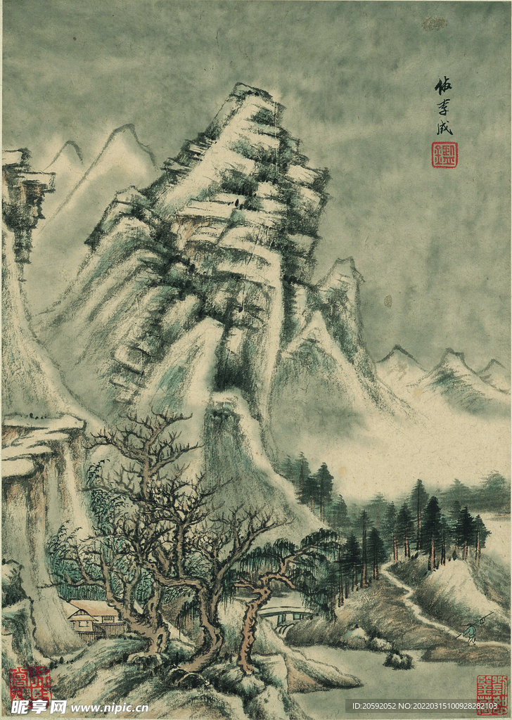 水墨画  