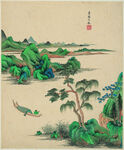 山水画  
