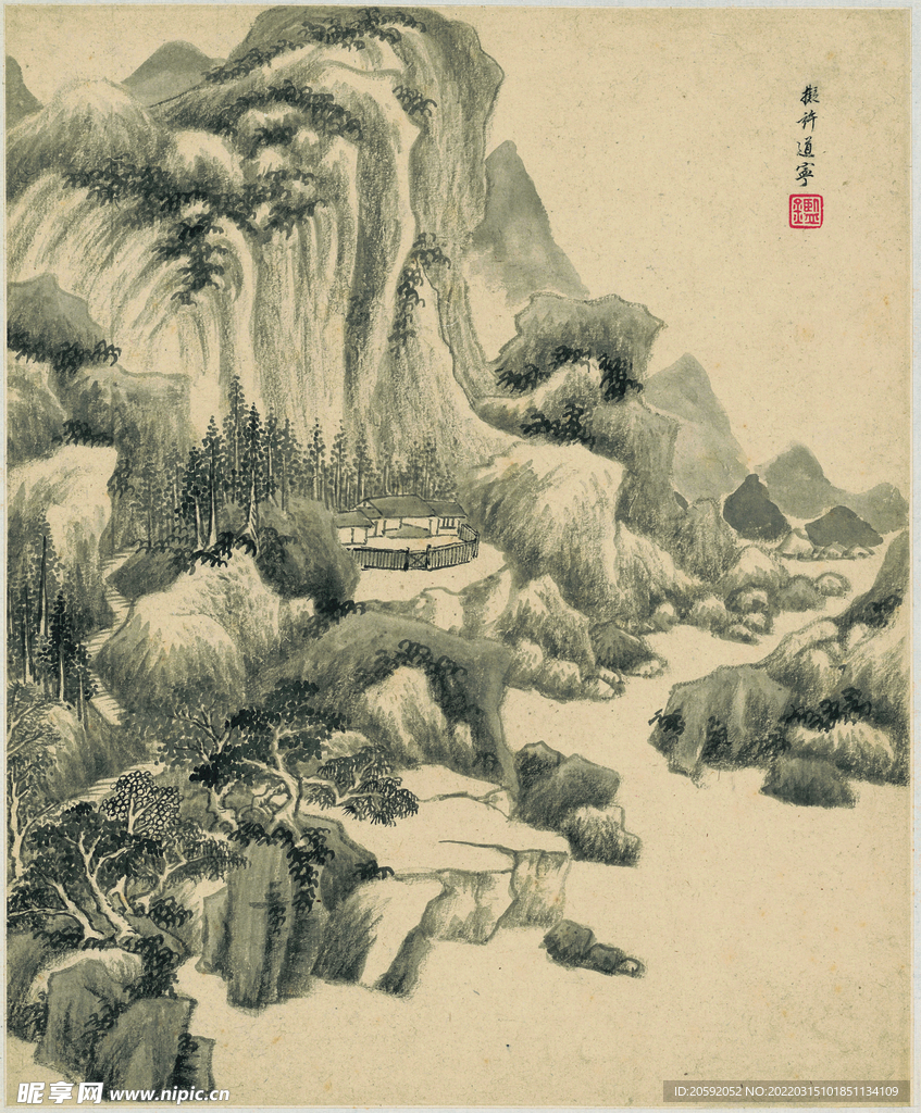 山水画  