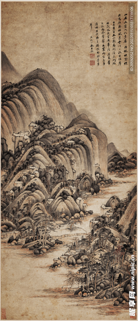 山水画  