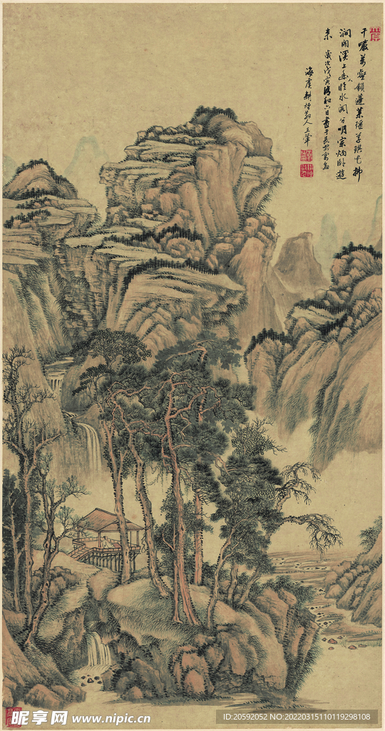 山水画  