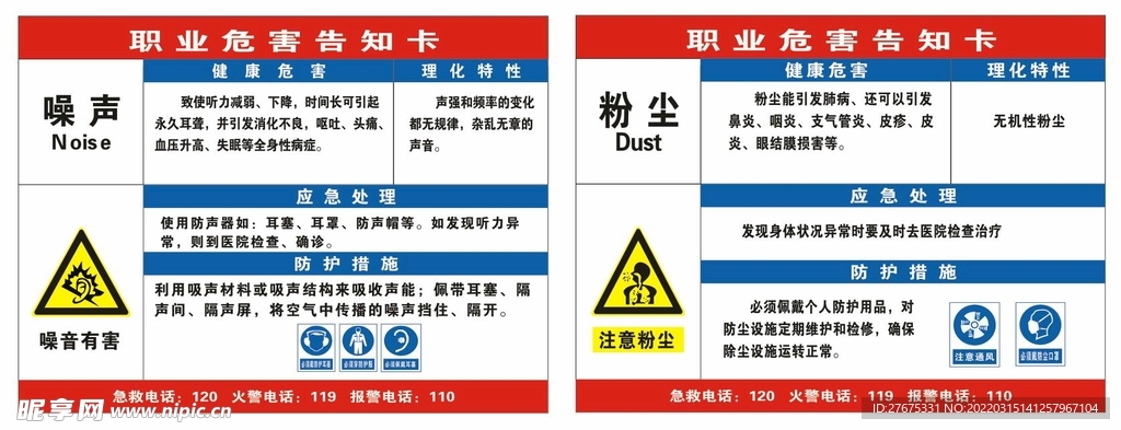职业危害告知卡
