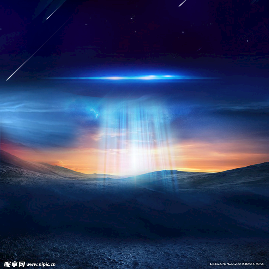 创意星空合成海报图片 