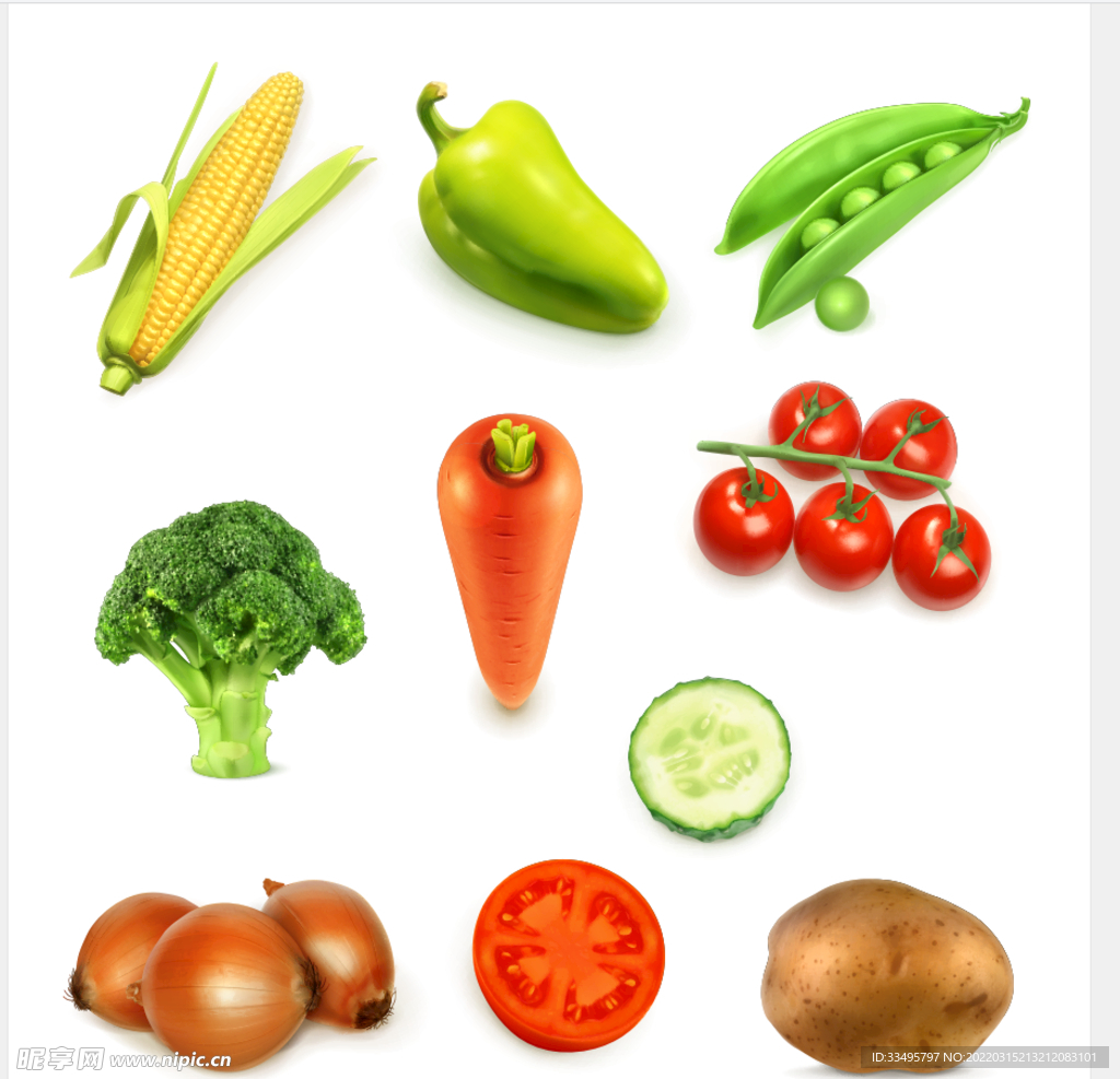 蔬菜矢量图