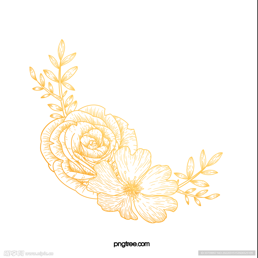 手绘花