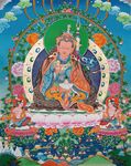 藏式唐卡佛教莲花生大士