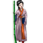 古人美女古装古风姑娘分层图