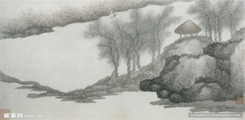  水墨画 