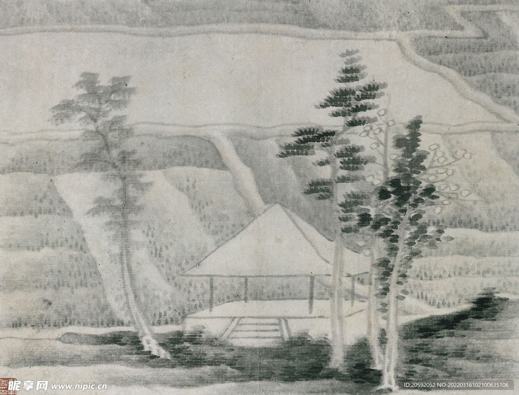水墨画 