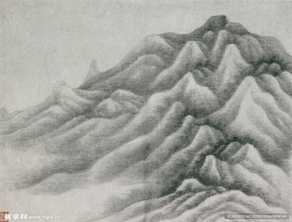水墨画  
