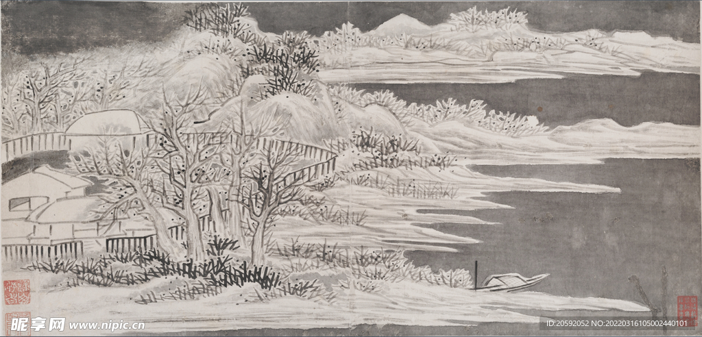 水墨画  