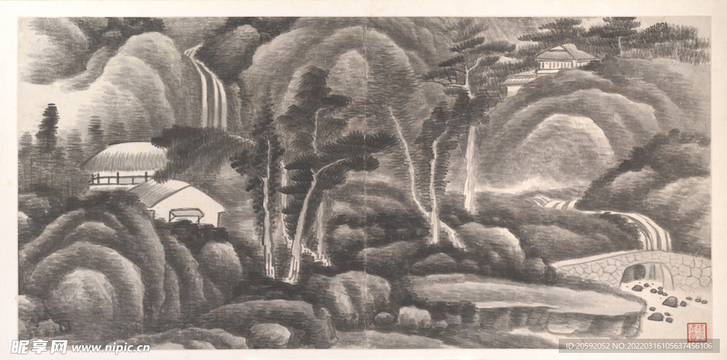 水墨画 