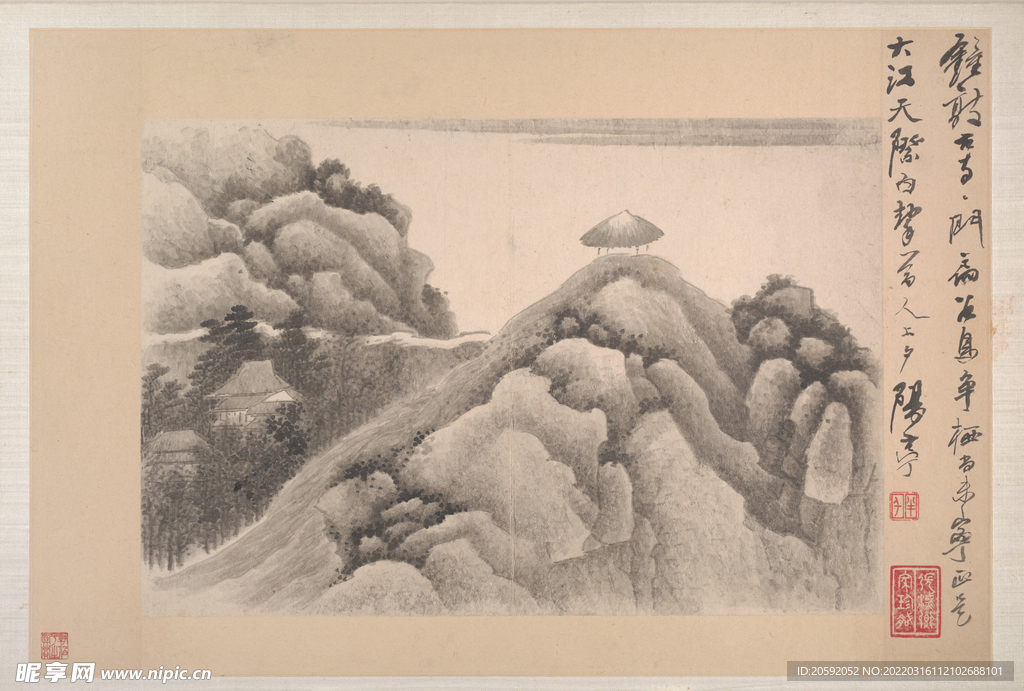 水墨画   