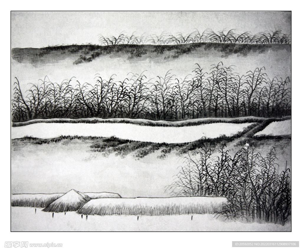 水墨画    