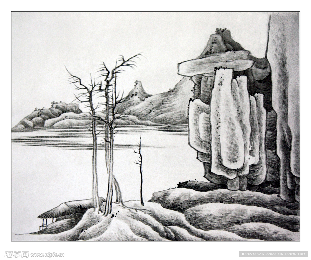 水墨画   