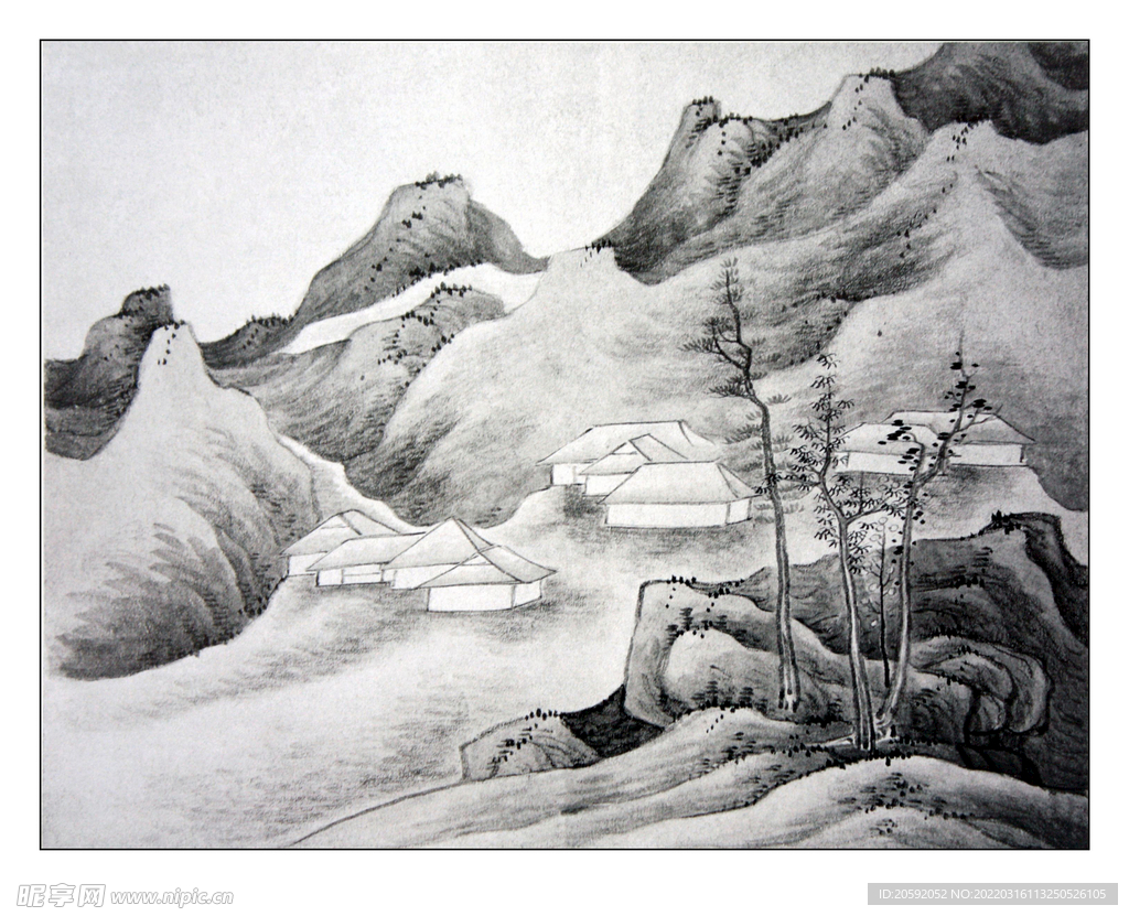 水墨画 
